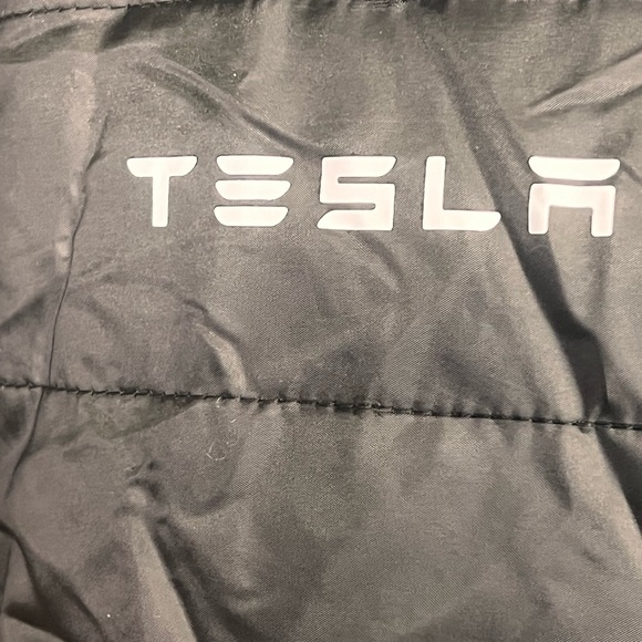 Puffer Jacket Black Lightweight with Tesla Symbol - Picture 4 of 13